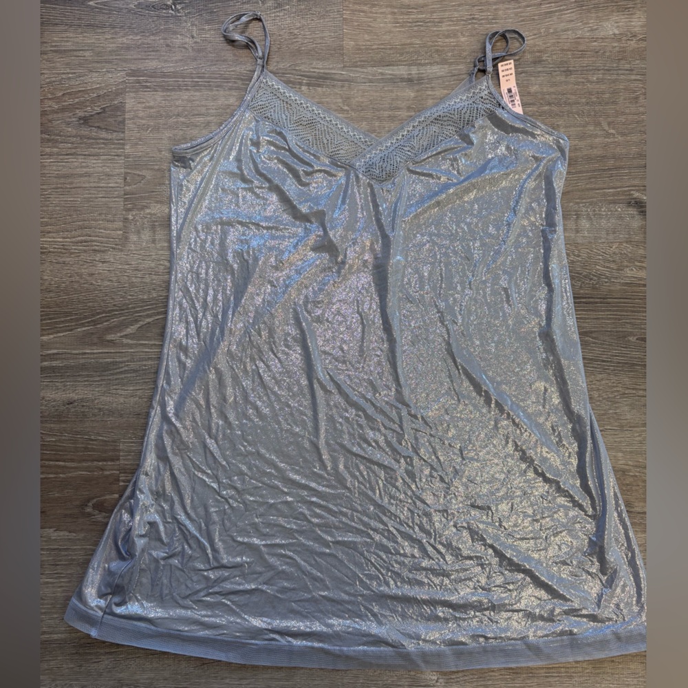 Victoria's Secret Metallic Purple/Silver babydoll